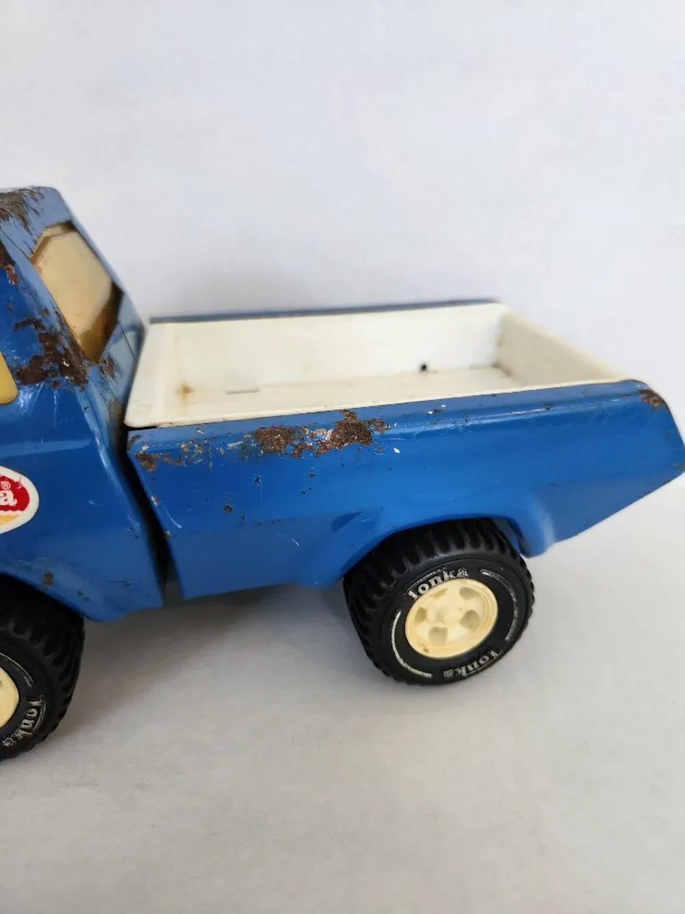 Vintage Tonka Toy Pick-up Truck 1970’s Pressed Steel Blue Metal Retro Look T1